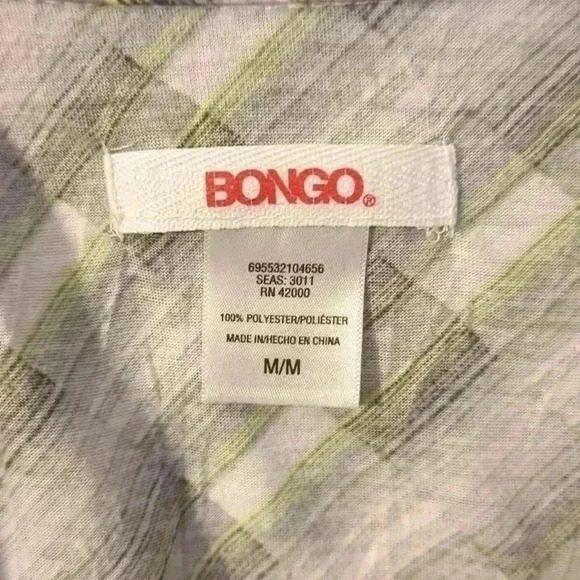 Bongo, blousy, size medium, greens and gray - Picture 3 of 4